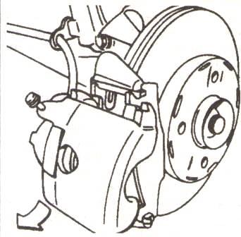Замена колодок передних