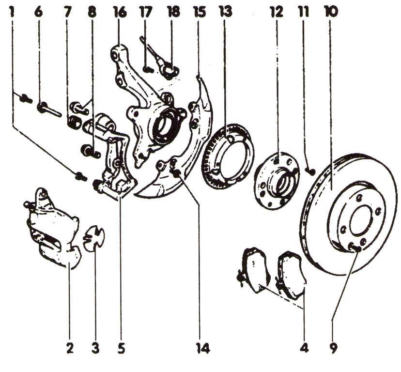 Тормозной суппорт Girling VW Passat