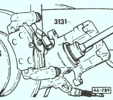 замена колодок задних VW Passat