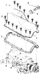 Снятие и установка масляного поддона Форд Таурус