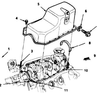 Масляный насос и маслоприемник Форд Таурус - снятие и установка