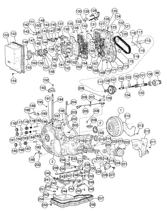 Детали автоматической КПП Форд Таурус