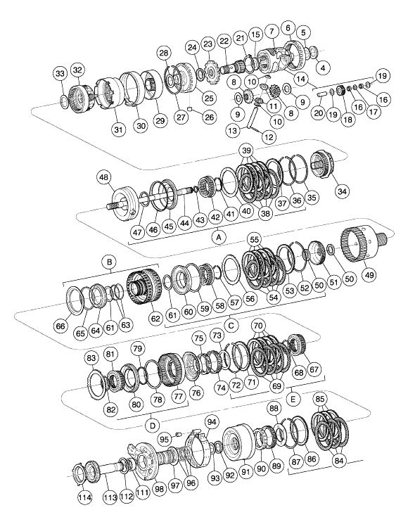 Детали автоматической коробки передач