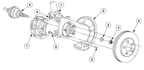 Передняя подвеска Ford Taurus
