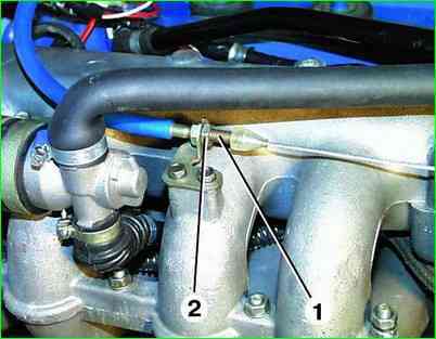 Регулировка троса акселератора