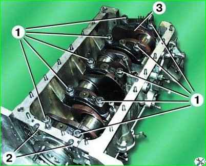 Снятие и установка коленчатого вала