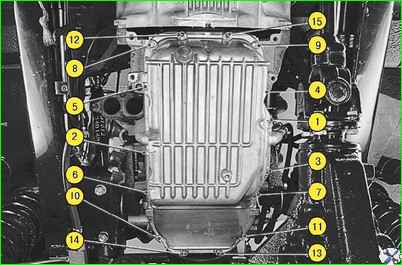 Замена прокладки поддона двигателя