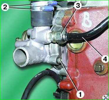 Снятие насоса охлаждения