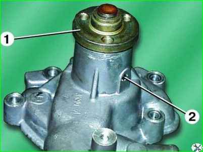 Разборка насоса системы охлаждения