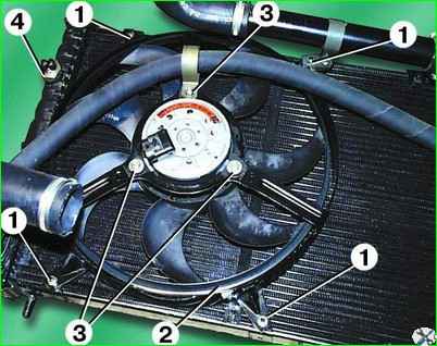 Снятие электровентилятора