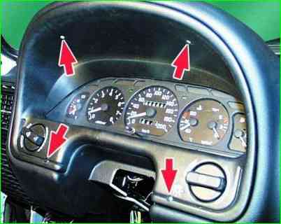 Панель приладів ГАЗ-3110 зняття