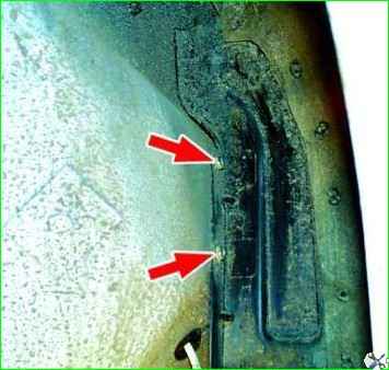 Замена лампы указателя поворотов