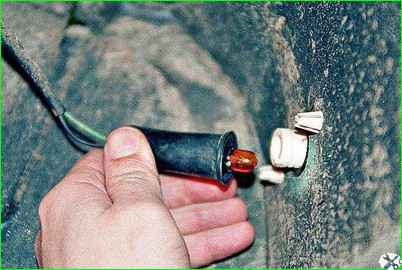 Снятие бокового указателя поворотов