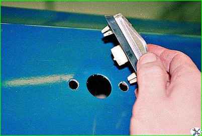 Снятие бокового указателя поворотов