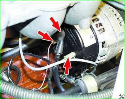 Снятие и разборка генератора