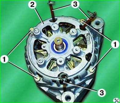 Снятие и разборка генератора