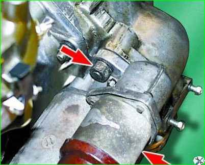 Снятие стартера