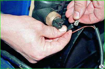 Проверка цепи включения электровентилятора