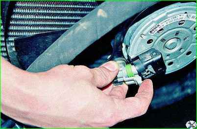 Проверка цепи включения электровентилятора