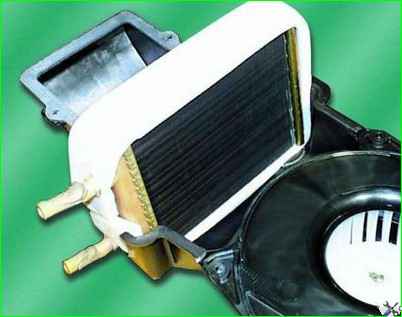 Разборка отопителя