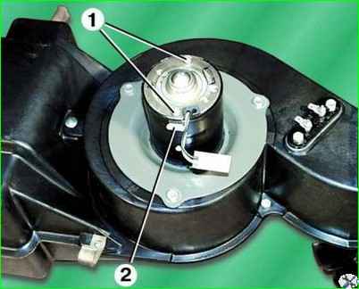 Замена щеток электродвигателя отопителя