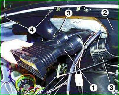 Снятие и установка отопителя салона автомобиля