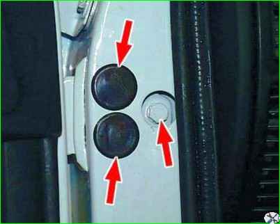 Снятие передней двери