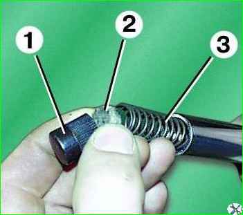 Разборка рычага стояночного тормоза