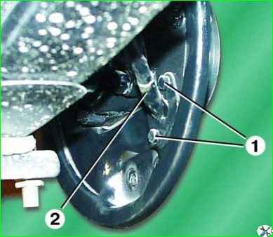 Зняття та встановлення троса гальма стоянки