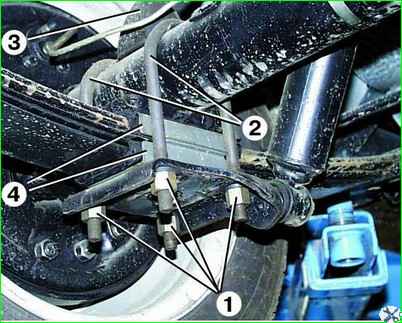 Снятие заднего моста