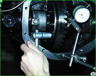 Регулировка главной передачи