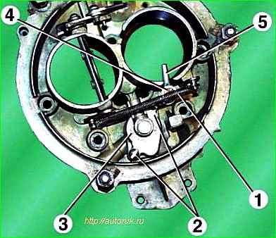 Disassembling the carburetor