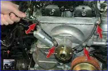 Replacement of engine circuits ZMZ-406 GAZ-2705
