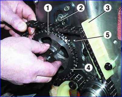 Replacement of engine circuits ZMZ-406 GAZ-2705