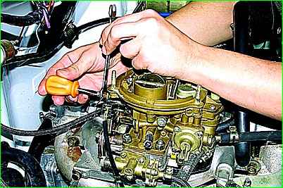 Регулировка привода карбюратора