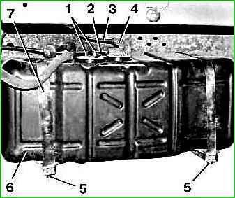Снятие бака грузового автомобиля ГАЗ-2705
