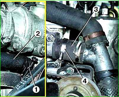 Снятие водяного насоса