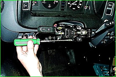 Рульдік бағанның қосқыштарын ауыстыру