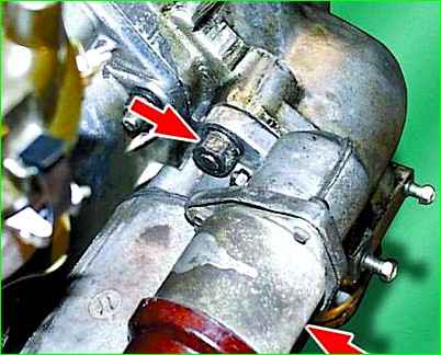 Снятие стартера