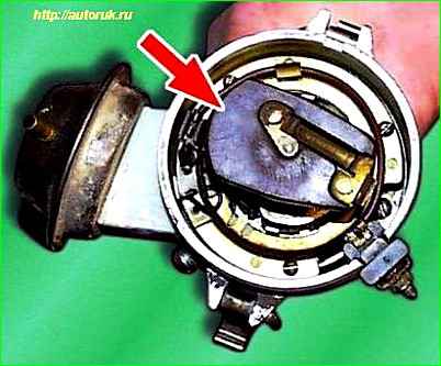 Repair of ignition distributor GAZ-2705