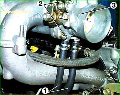 Снятие дроссельного узла ГАЗ-2705