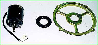 Removing the auxiliary heater fan electric motor