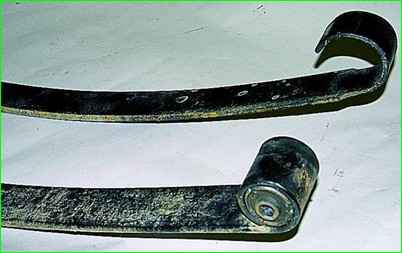 Desmontaje y reparación del resorte delantero GAZ-2705