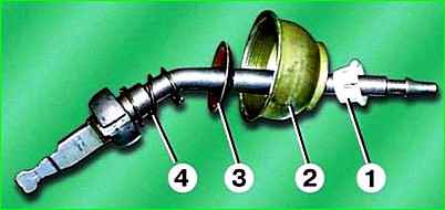 Demontage des Schalthebels GAZ-2705