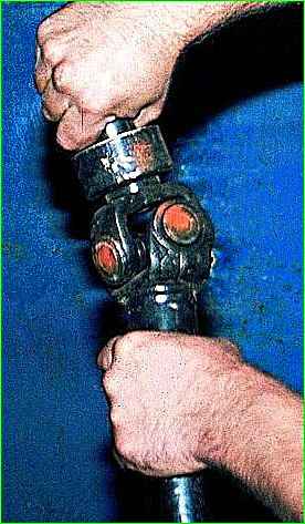 Осмотр, проверка и смазка карданной передачи