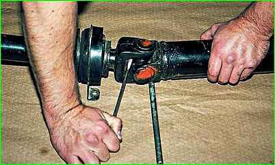 Разборка карданной передачи