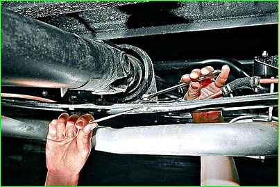 Снятие карданной передачи