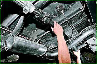 Снятие карданной передачи