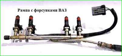 Снятие рампы и форсунок двигателя