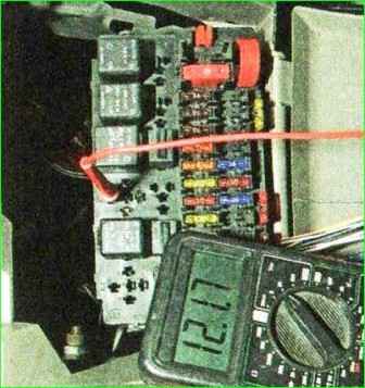 Проверка включения стартера Лада Гранта